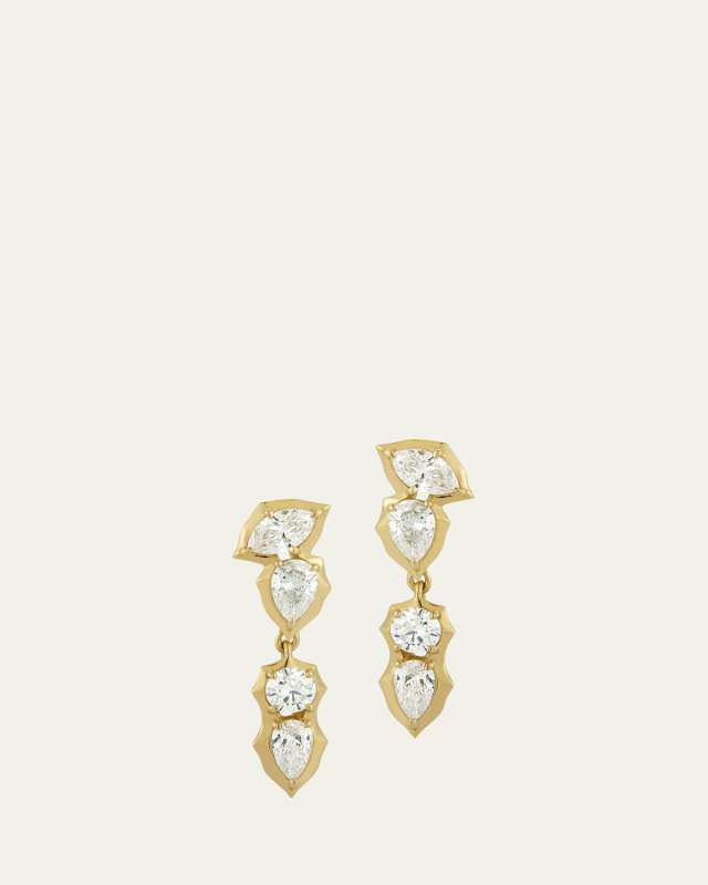 Poppy Diamond Drop Earrings